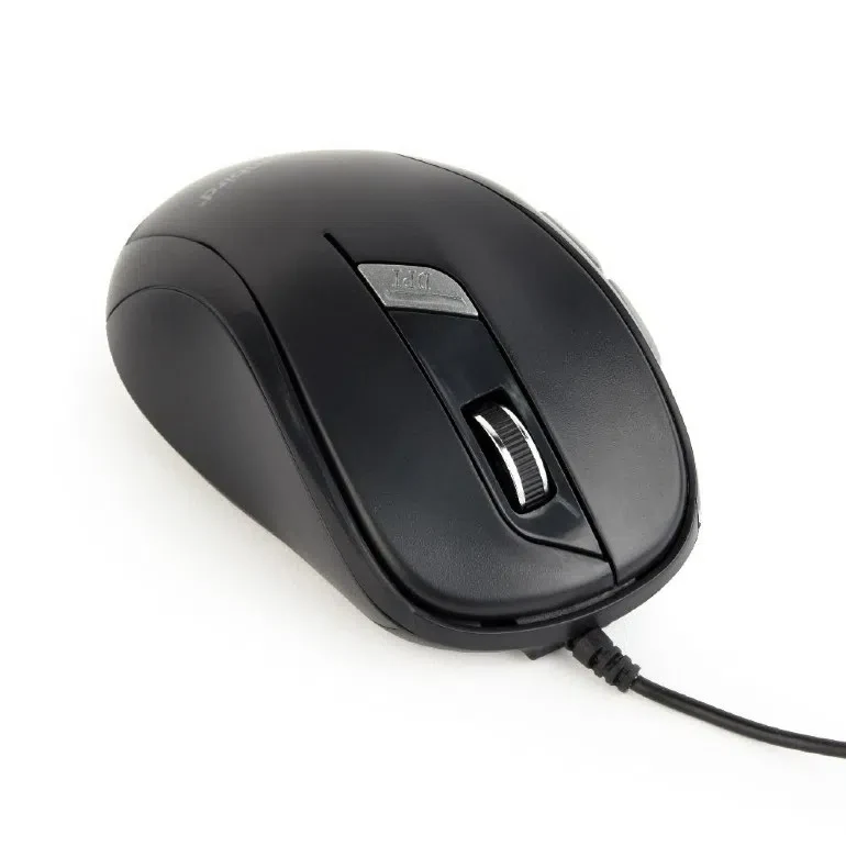 Gembird MUS-6B-01, Optical Mouse, 1600dpi, USB, Black 2