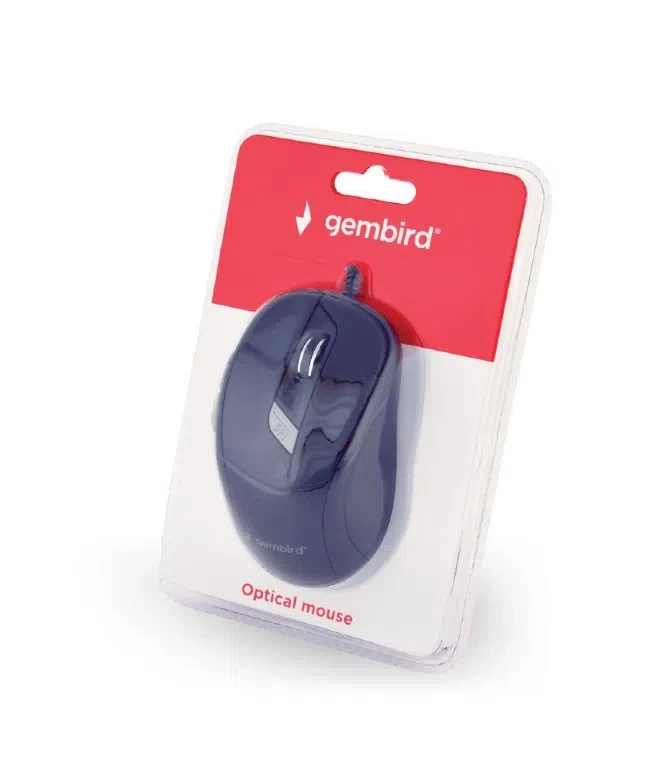 Gembird MUS-6B-01, Optical Mouse, 1600dpi, USB, Black 3
