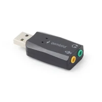 Gembird SC-USB2.0-01 "Virtus Plus"  USB Sound Card,  connectors: USB A-type male, 3.5mm stereo headphone jack, 3.5mm microphone input jack, 3.5 mm line-in jack,  CMedia CM108B 3