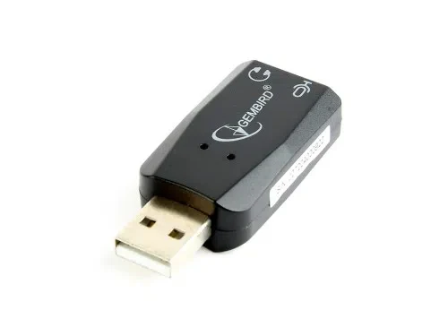 Gembird SC-USB2.0-01 "Virtus Plus"  USB Sound Card,  connectors: USB A-type male, 3.5mm stereo headphone jack, 3.5mm microphone input jack, 3.5 mm line-in jack,  CMedia CM108B