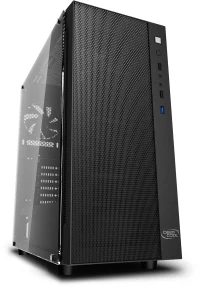DEEPCOOL "MATREXX 55 MESH" ATX Case, with Side-Window (full sized 4mm thickness), Tempered Glass Side, without PSU, Tool-less, 1xUSB3.0, 2xUSB2.0 /Audio, Black