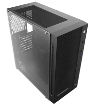 DEEPCOOL "MATREXX 55 MESH" ATX Case, with Side-Window (full sized 4mm thickness), Tempered Glass Side, without PSU, Tool-less, 1xUSB3.0, 2xUSB2.0 /Audio, Black 4