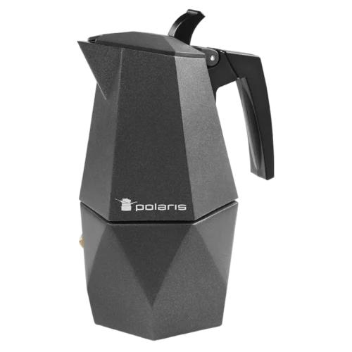 Geyser Coffee Maker Polaris Kontur-4C, Negru