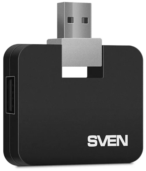 USB 2.0 Hub 4-port SVEN "HB-677", Black