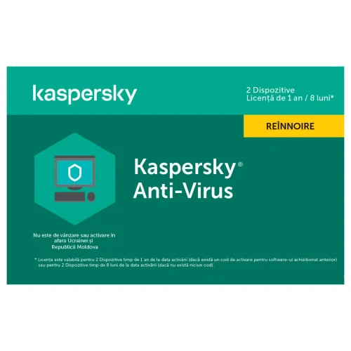 Kaspersky Anti-Virus Card 2 Dt 1 Year Renewal