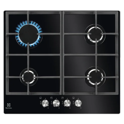 Plită incorporabilă cu gaz Electrolux KGG6426K, Negru