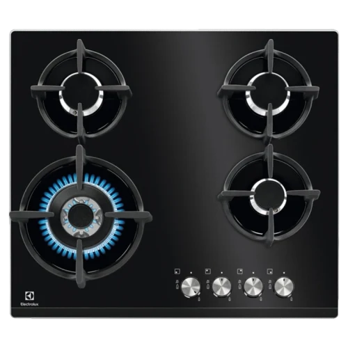 Plită incorporabilă cu gaz Electrolux KGG6437K, Negru