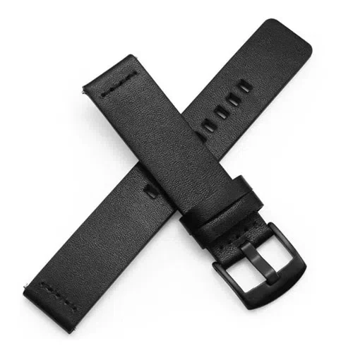 Ремешок кожаный 22mm Black