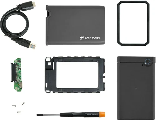 Внешний бокс Transcend StoreJet TS0GSJ25CK3 Rubber