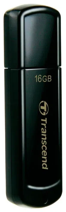 Флеш-накопитель Transcend JetFlash 350, 16ГБ, Black