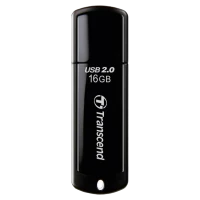 Флеш-накопитель Transcend JetFlash 350, 16ГБ, Black