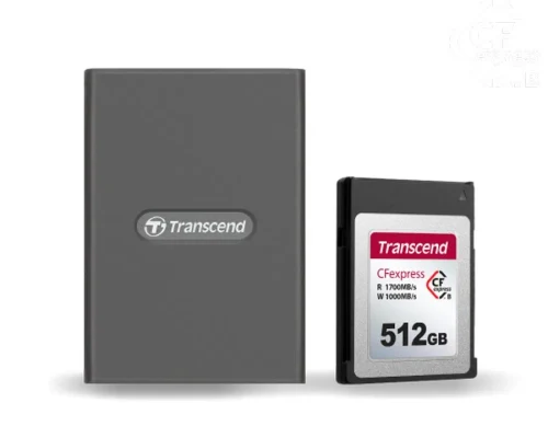 Кардридер Transcend TS-RDE2, USB Type-C, Серый