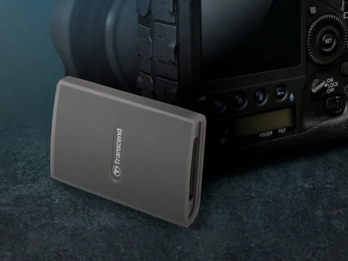 Кардридер Transcend TS-RDE2, USB Type-C, Серый