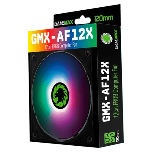 Ventilator PC Gamemax GMX-AF12X, 120 mm, Negru