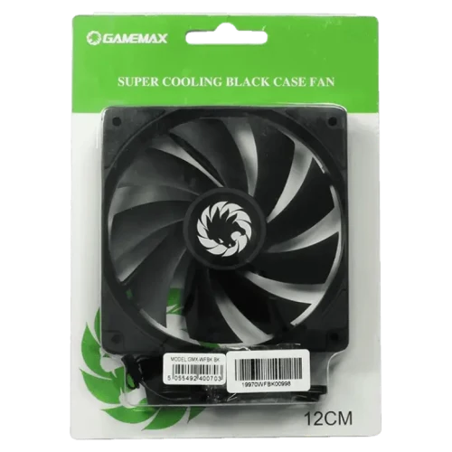 Ventilator PC Gamemax GMX-WFBK BK, 120 mm, Negru