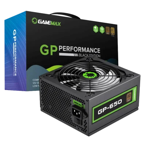 Sursă Alimentare PC Gamemax GP-650, 650 W, Negru