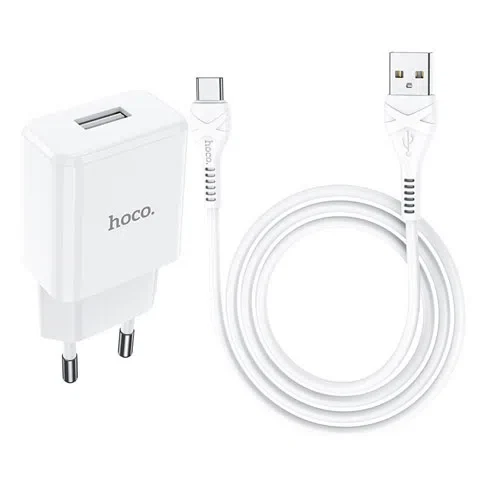 HOCO N9 Especial single port charger set Type-C White