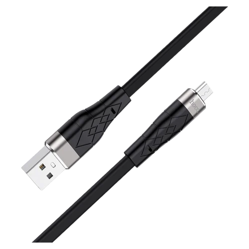 Cablu HOCO X53 Angel, USB-A to Micro-USB, 1 m, Negru
