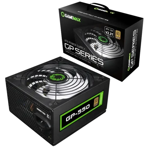 Sursă Alimentare PC Gamemax GP-550, 550 W, Negru