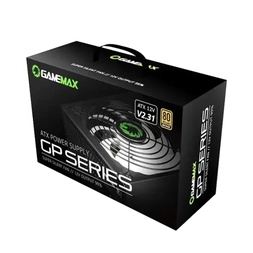 Блок питания для компьютеров Gamemax GP-750, 750 Вт, Черный