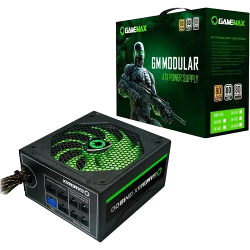 Блок питания для компьютеров Gamemax GM-800, 800 Вт, Черный