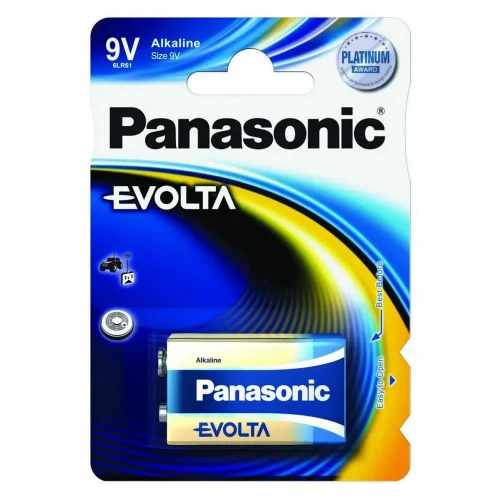 Прямоугольная батарея Panasonic 6LR61EGE, Крона, 1шт.