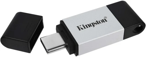 Флеш-накопитель Kingston DataTraveler 80 256Gb USB-С Black/Silver (DT80/256GB)
