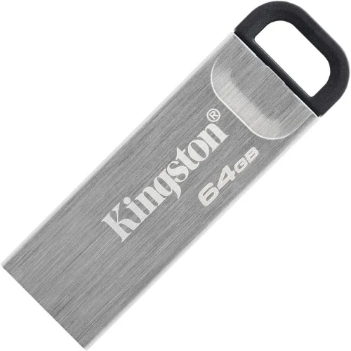 Флеш-накопитель Kingston DataTraveler Kyson, 64Гб, Серебристый