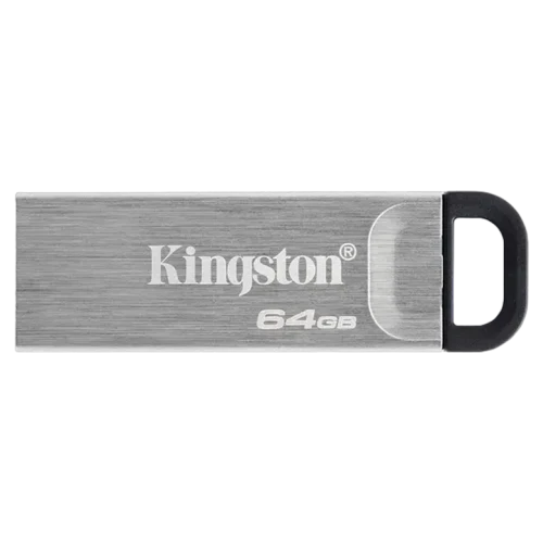 Флеш-накопитель Kingston DataTraveler Kyson, 64Гб, Серебристый