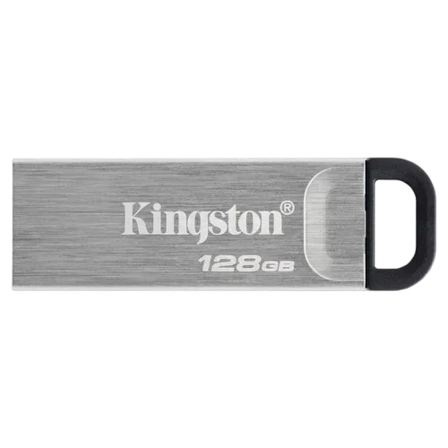 Флеш-накопитель Kingston DataTraveler Kyson Silver, 128Гб, Серебристый