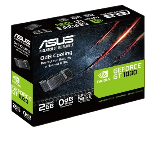 Placă video ASUS GeForce GT 1030 Silent Low Profile, Black