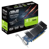 Placă video ASUS GeForce GT 1030 Silent Low Profile, Black