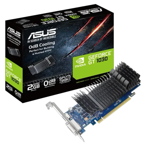 Placă video ASUS GeForce GT 1030 Silent Low Profile, Black