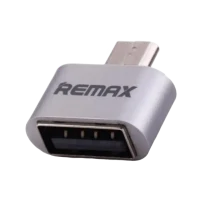 Adaptor Remax RA-OTG, Micro-USB to USB-A, Argintiu