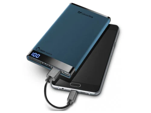 Портативное зарядное устройство Cellularline FreePower Slim 6000, 6000мА·чmAh, Синий