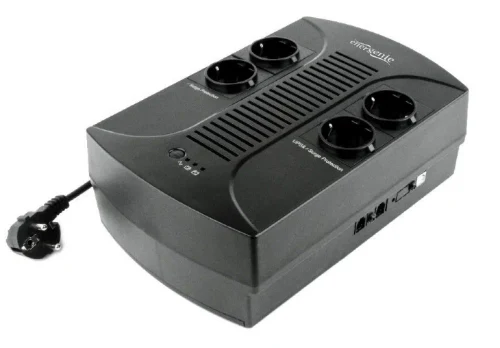 Gembird EnerGenie EG-UPS-002, 850VA / 510W, UPS with AVR, 4x Schuko outlets, LED status indication, USB port
