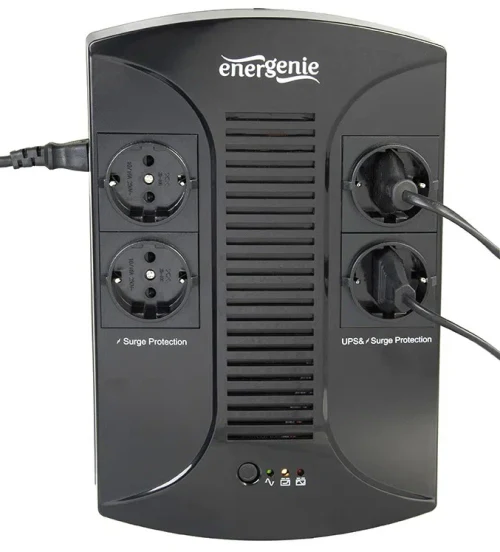 Gembird EnerGenie EG-UPS-002, 850VA / 510W, UPS with AVR, 4x Schuko outlets, LED status indication, USB port