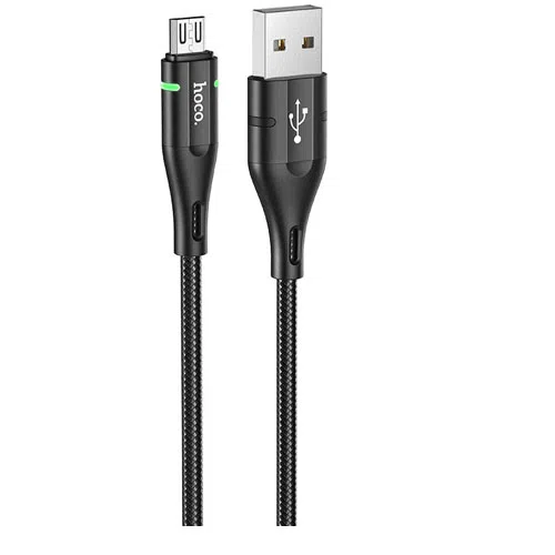 HOCO U93 Shadow charging data cable for Micro Black
