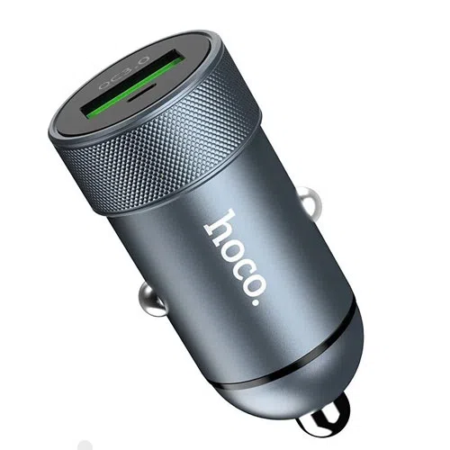 HOCO Z32 Speed Up single port QC3.0 car charger Gray