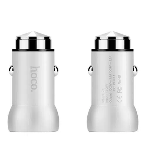 HOCO Z4 QC2.0 Car charger Silver