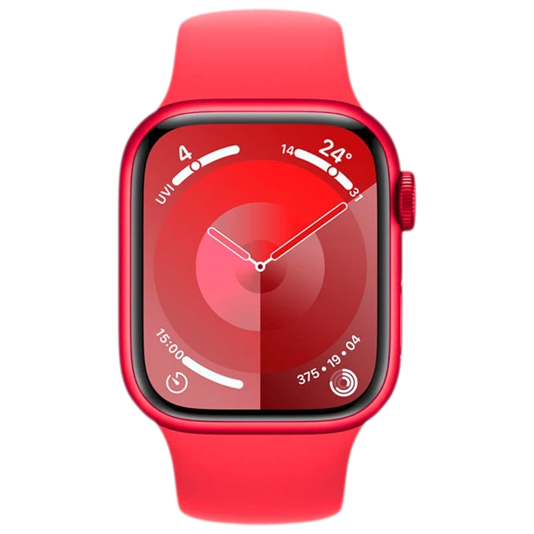 Apple Watch 9 GPS 41mm Aluminiu Red Silicon Red