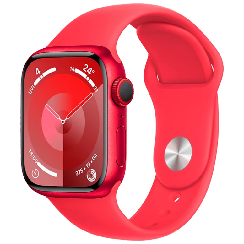 Apple Watch 9 GPS 45mm Aluminiu Red Silicon Red