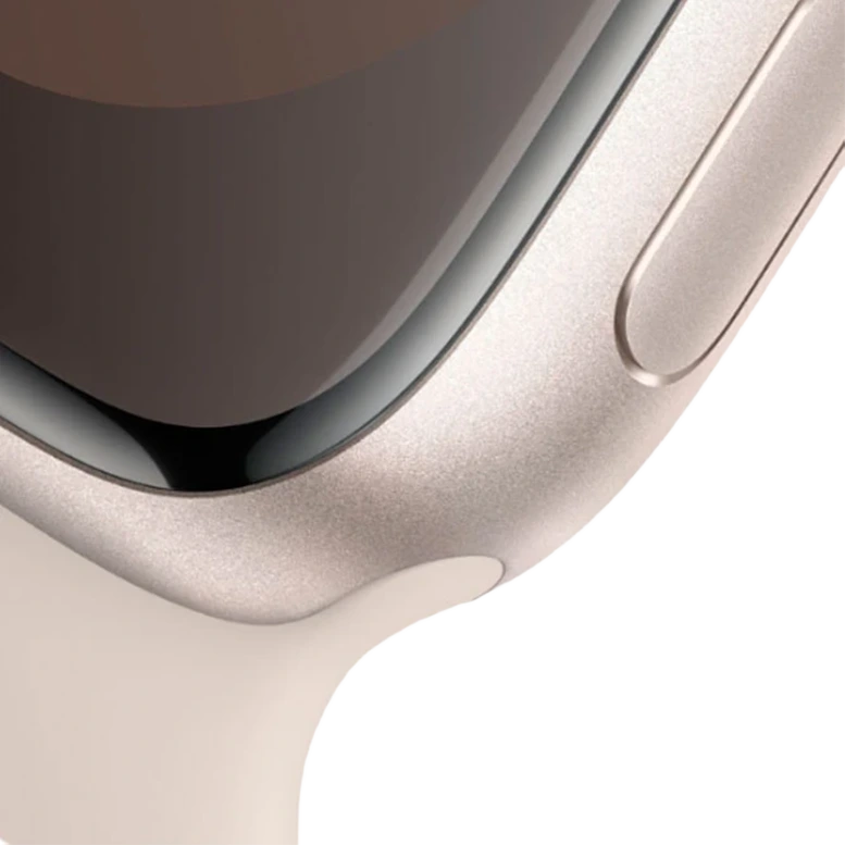 Apple Watch 9 GPS 45mm Aluminiu Starlight Silicon Beige