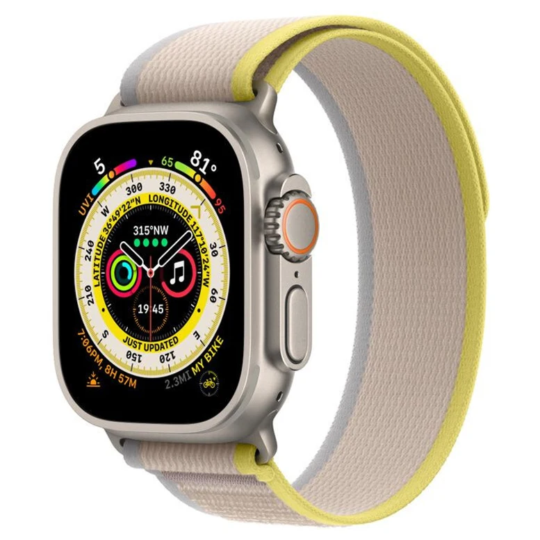 Apple Watch Ultra MNHK3/MNHD3 49mm Titanium Case LTE Yellow/Beige Trail Loop S/M