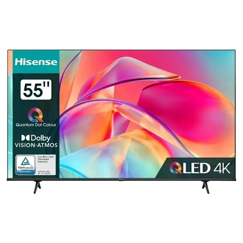 Телевизор Hisense 55" QLED SMART 55E7KQ, 3840x2160 4K UHD, VIDAA U6.0, Black