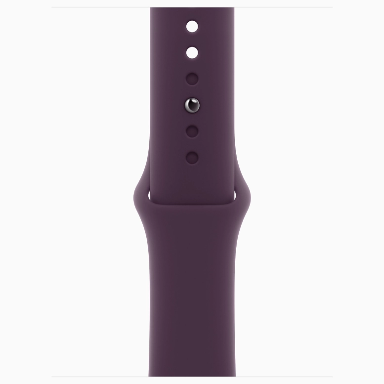 Apple Watch 10 Aluminum GPS Jet Black Sport Band Plum 42 mm