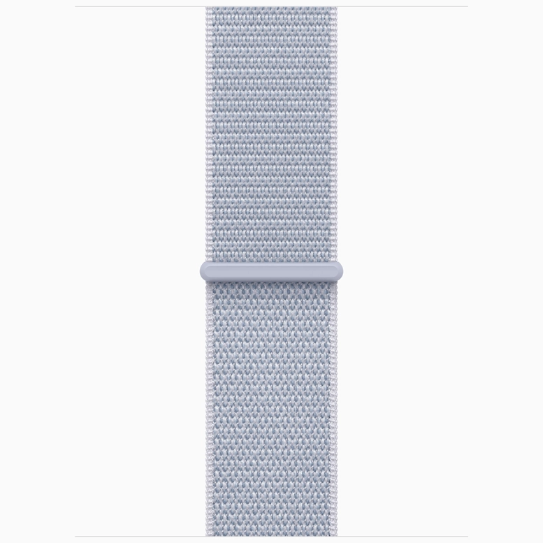 Apple Watch 10 Aluminum GPS Jet Black Textile Sport Loop Blue Cloud 46 mm