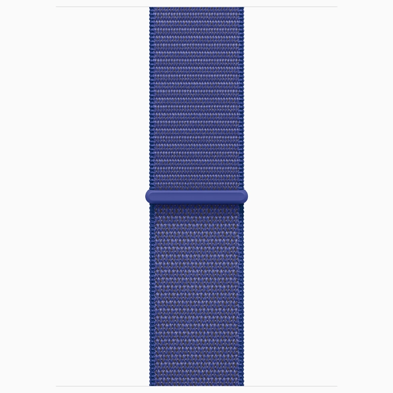 Apple Watch 10 Aluminum GPS Jet Black Textile Sport Loop Ultramarine 46 mm