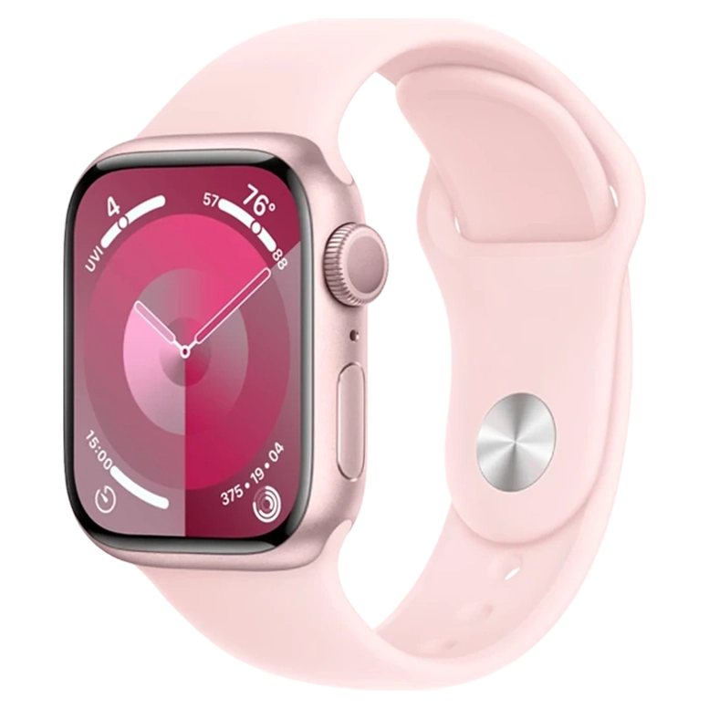 Apple Watch 9 GPS 41mm Aluminiu Pink Silicon Pink