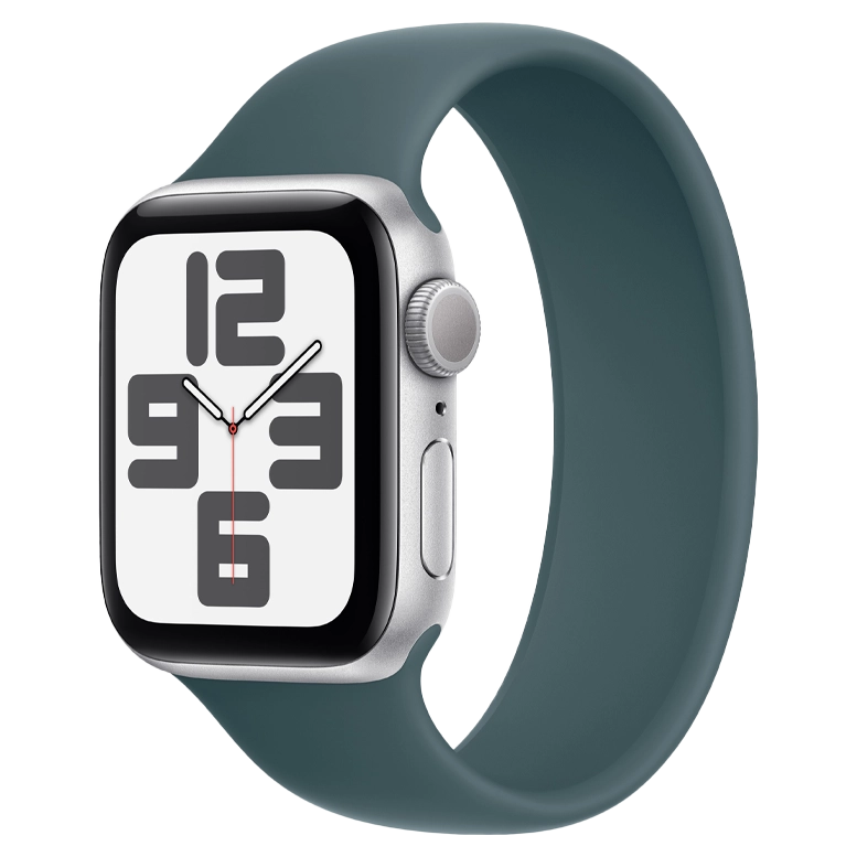 Apple Watch SE 2024 Silver GPS Solo Loop Lake Green 40 mm